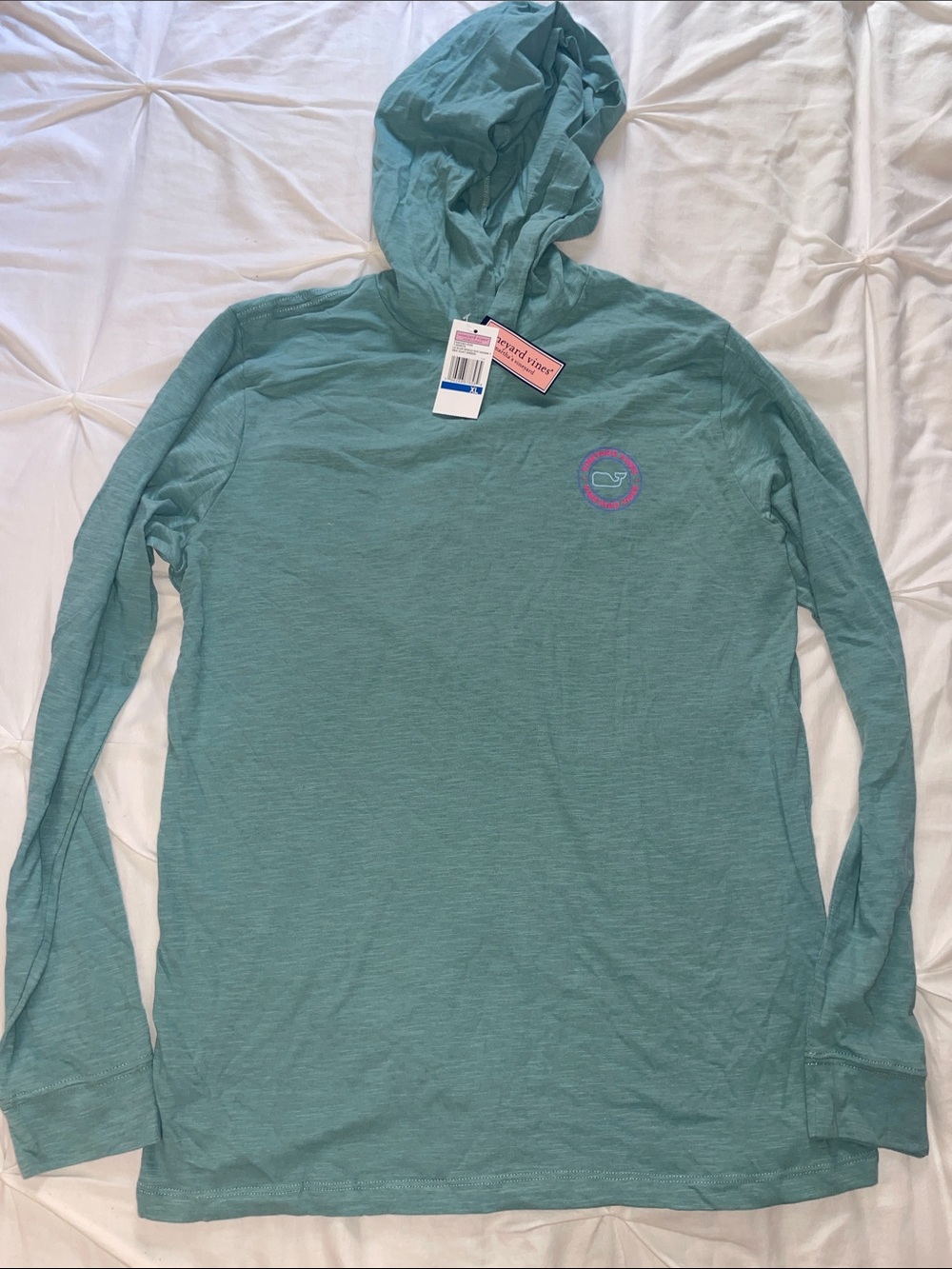 NWT Teal Hooded Long Sleeve Tee from Vineyard Vines
